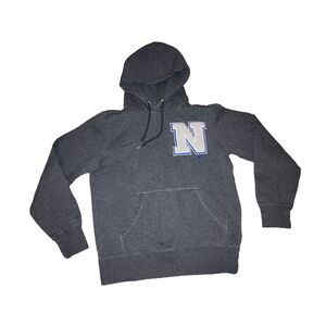 Nike Y2K 90s Men's‎ Pullover Hoodie Size Small Letterman Style N Logo